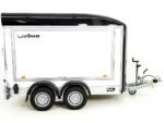 Debon Kofferanhänger C500 Sandwich 164x300cm H:200cm 2,0t|Alu|Polybug|Tür|schwarz-Neu – Bild 8