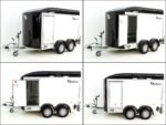 Debon Kofferanhänger C500 Sandwich 164x300cm H:200cm 2,0t|Alu|Polybug|Tür|schwarz-Neu – Bild 10
