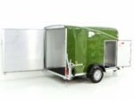 Debon Kofferanhänger Cargo 1300 Vollpoly 150x290cm H:160cm|Tür|olivgrün-Neu – Bild 2