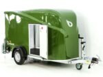 Debon Kofferanhänger Cargo 1300 Vollpoly 150x290cm H:160cm|Tür|olivgrün-Neu – Bild 7