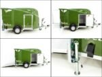 Debon Kofferanhänger Cargo 1300 Vollpoly 150x290cm H:160cm|Tür|olivgrün-Neu – Bild 9
