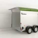 Debon Kofferanhänger C500 164x300cm H:200cm 2,6t|Alu|Polybug|Tür|olivgrün-Neu