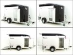Debon Kofferanhänger C400 164x315cm H:200cm 1,3t|Alu, Polybug|Tür|schwarz-Neu – Bild 6