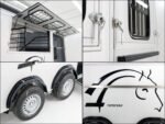 Cheval Liberte Pferdeanhänger Maxi 3|3 Pferde|Pullmann 2 Fahrwerk|weiß-Neu – Bild 7