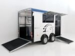 Cheval Liberte Pferdeanhänger Maxi 3|3 Pferde|Pullmann 2 Fahrwerk|blau-Neu – Bild 2