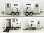 Cheval Liberte Pferdeanhänger Touring One 1,5er|Pullman-Fahrwerk|Frontausstieg|weiß-Neu – Bild 9