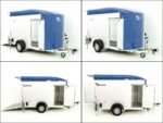 Debon Kofferanhänger C400 164x315cm H:200cm 1,3t|Alu, Polybug|Tür|blau-Neu – Bild 6