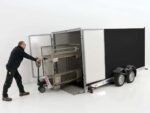 Vezeko Koffer-Absenkanhänger 167x400cm Höhe:210cm 3,5t|schwarz-Neu