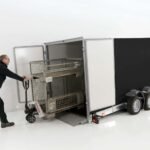 Vezeko Koffer-Absenkanhänger 167x400cm Höhe:190cm 3,5t|schwarz-Neu