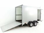 Vezeko Kofferanhänger 184x355cm Höhe:205cm 2,7t|45°|Tür|Rampe|silber-Neu – Bild 3