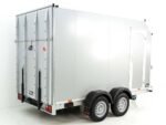 Vezeko Kofferanhänger 184x355cm Höhe:205cm 2,7t|45°|Tür|Rampe|silber-Neu