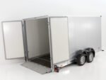 Vezeko Koffer-Absenkanhänger 167x400cm Höhe: 190cm 3,5t | Silber-Neu – Bild 5