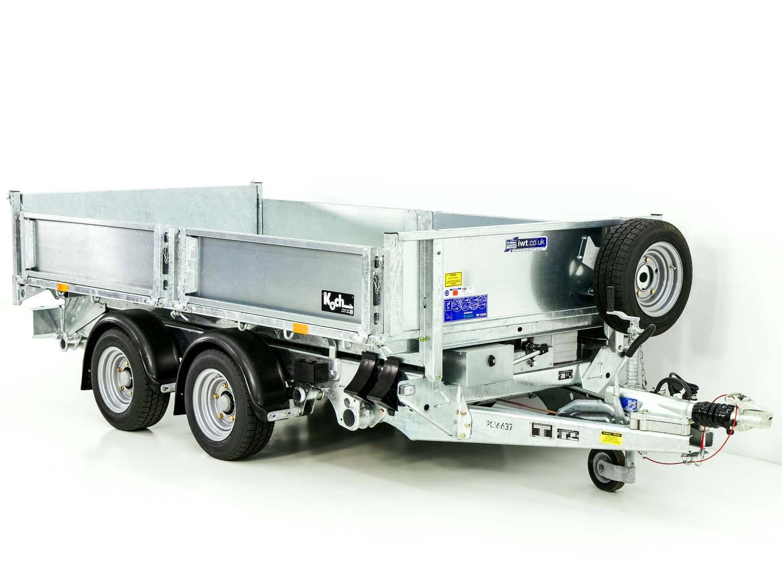 3-ruckw-4.jpg Ifor Williams Heckkipper TT 3621 198x362cm 3,5t | E-Pumpe-Neu – Bild 1