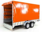 Anhänger mit Plane 185×400 cm 2600 kg | Typ 10.26 | Hochplane 200 cm – Orange-Neu – Bild 7