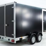 Vezeko Kofferanhänger 184x405cm Höhe:205cm 2,7t|Tür|schwarz-Neu