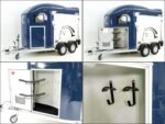 Cheval Liberte Pferdeanhänger GOLD Origins|Sattelkammer|blau-Neu – Bild 9