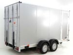 Vezeko Kofferanhänger 184x405cm Höhe:205cm 2,7t|Rampe|Tür|silber-Neu – Bild 3