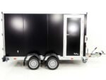 Vezeko Koffer-Absenkanhänger 157x344cm Höhe:190cm 2,7t|Tür|E-Pumpe|schwarz-Neu – Bild 4