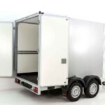 Vezeko Kofferanhänger 204x405cm Höhe:205cm 2,7t | Tür | silber-Neu