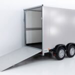 Vezeko Kofferanhänger 152x355cm Höhe:193cm 2,7t|Rampe|silber-Neu