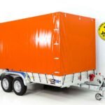 Anhänger mit Plane 185x400cm 2600kg | Typ 10.26 | Hochplane 200cm Orange-Neu