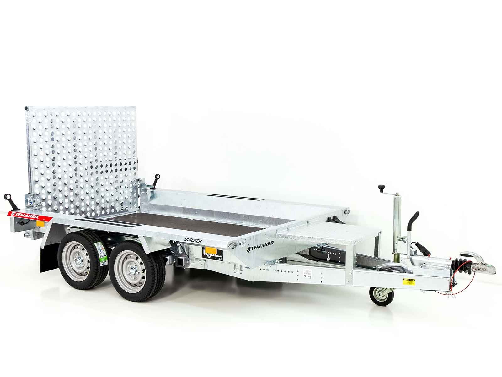 4-bauman-3.jpg Temared Baumaschinenanhänger Builder 153×300 cm 2,7t | Rampe-Neu – Bild 1