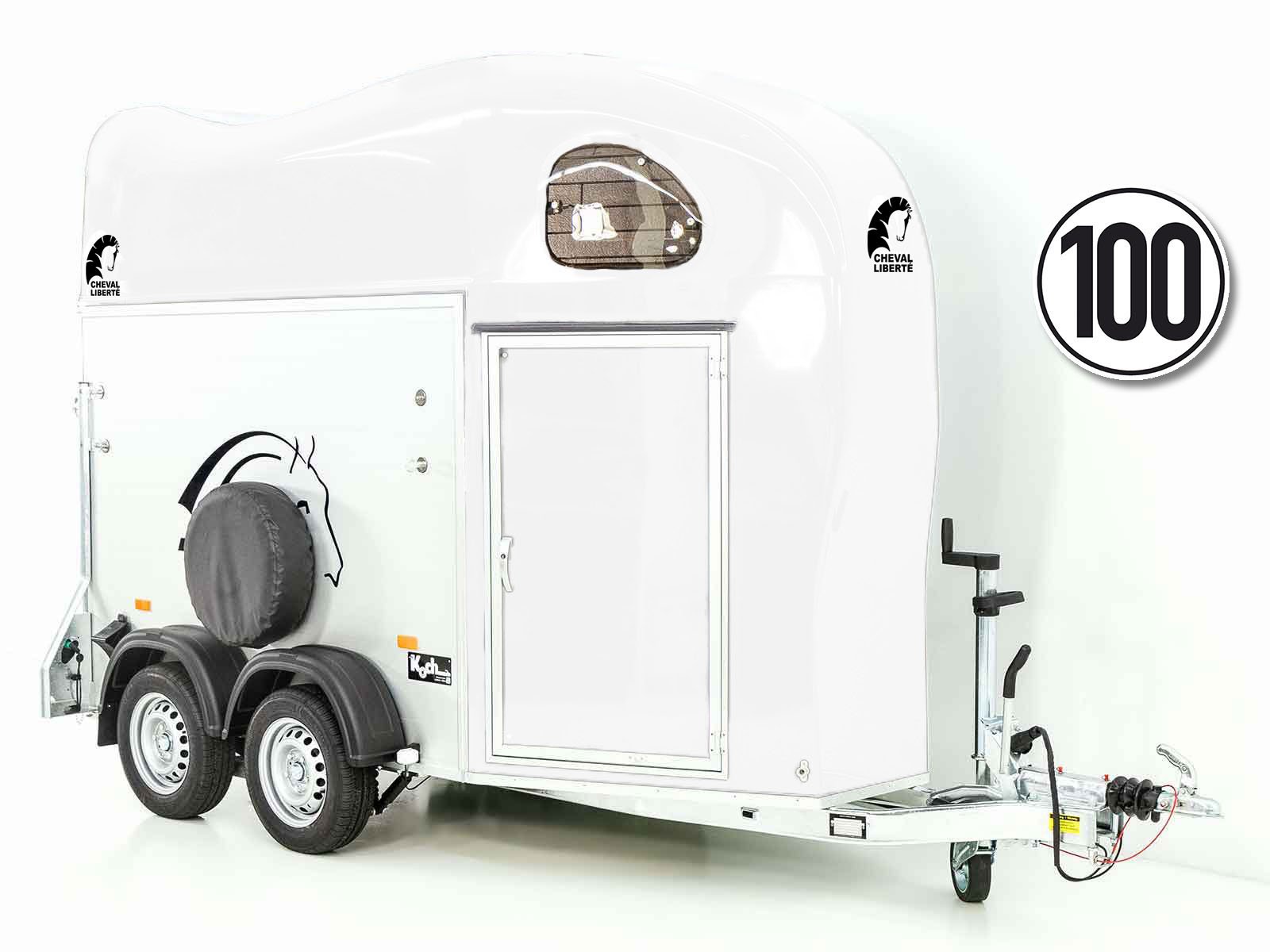 4-cheval-9.jpg Cheval Liberte Pferdeanhänger GOLD One 1,5er | Pullman-Fahrwerk | weiß-Neu – Bild 1