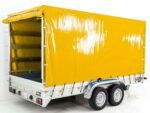 Anhänger mit Plane 185×400 cm 2600 kg | Typ 10.26 | Hochplane 200 cm – Gelb-Neu – Bild 12