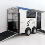 Cheval Liberte Pferdeanhänger Maxi 3|3 Pferde|Pullmann 2 Fahrwerk|blau-Neu