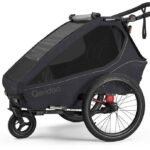 Qeridoo Kidgoo2 Fahrradanhänger für Kinder – Phantom Grey – Phantom Grey