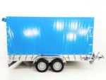 Anhänger mit Plane 185x400cm 2600kg | Typ 10.26 | Hochplane 200cm – Hellblau-Neu – Bild 5