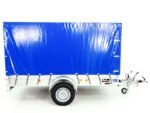 Anhänger mit Plane 150x300cm 1300kg | Typ 7.13 | Hochplane 160cm – Blau-Neu – Bild 14