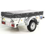 Anhänger mit Plane 105x205cm 750kg | Typ U2 | Flachplane Profi Anthrazit-Neu – Bild 2