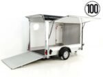 Debon Kofferanhänger C300 Sandwich 148x295cm H:190cm 1,3t | Alu | Polybug | Tür | Klappe | Schwarz-Neu