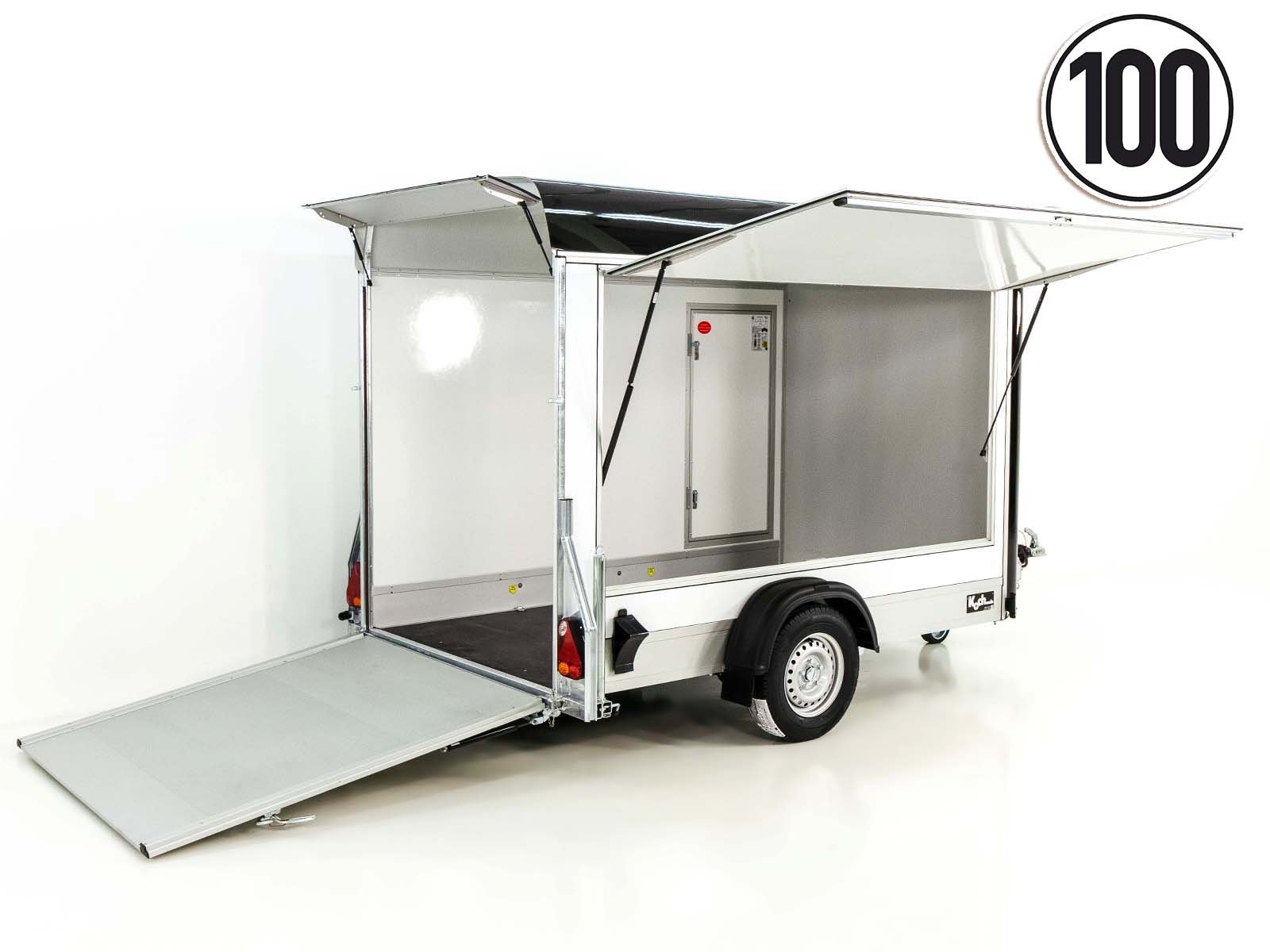 6-verk-11.jpg Debon Kofferanhänger C300 Sandwich 148x295cm H:190cm 1,3t | Alu | Polybug | Tür | Klappe | Schwarz-Neu – Bild 1