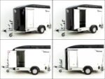 Debon Kofferanhänger C300 Sandwich 148x295cm H:190cm 1,3t | Alu | Polybug | Tür | Klappe | Schwarz-Neu – Bild 10