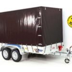 Anhänger mit Plane 150x350cm 2600kg | Typ 8.26 | Hochplane 180cm Schwarz-Neu
