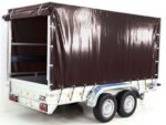 Anhänger mit Plane 150x350cm 2600kg | Typ 8.26 | Hochplane 180cm Schwarz-Neu – Bild 15
