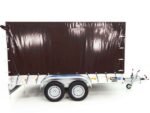 Anhänger mit Plane 150x350cm 2600kg | Typ 8.26 | Hochplane 180cm Schwarz-Neu – Bild 5