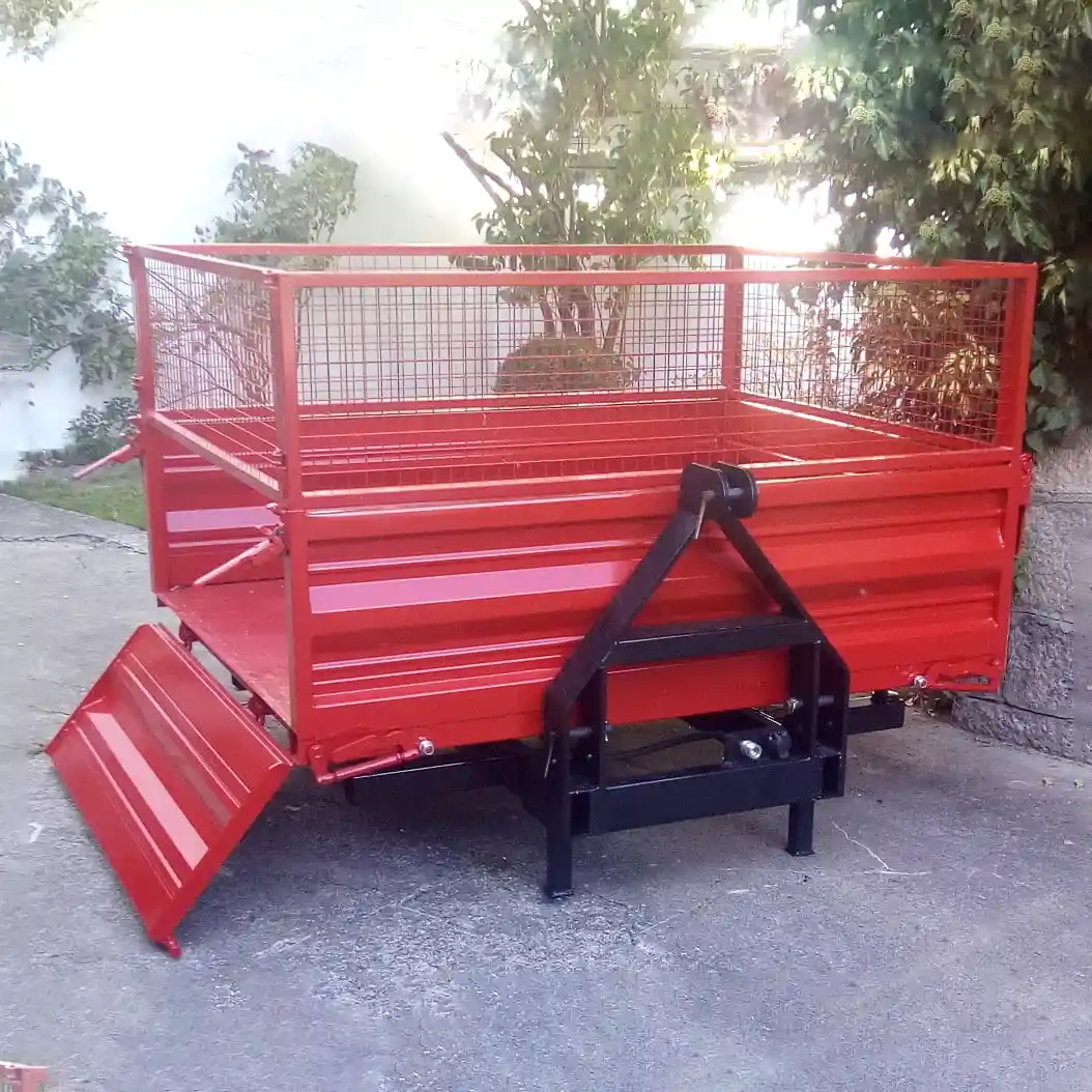 729fe11bfd2eab32e7613461d2f5ea74.webp Heckmulde Ilma 3-Seiten-Kipper Gitter fest 2,0 m x 1,6 m – Bild 1