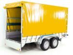 Anhänger mit Plane 150x350cm 2600kg | Typ 8.26 | Hochplane 180cm – Gelb-Neu – Bild 2