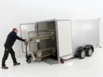 Vezeko Koffer-Absenkanhänger 157x344cm Höhe: 210cm 2,7t | Silber-Neu – Bild 12