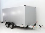 Vezeko Koffer-Absenkanhänger 157x344cm Höhe: 210cm 2,7t | Silber-Neu