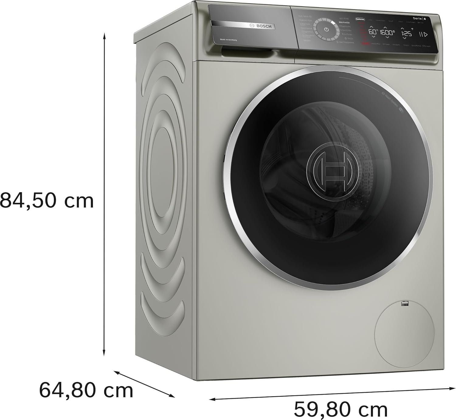 86uiui0_.jpg Bosch WGB2560X1 Serie 8, Smarte Waschmaschine, 1-10kg, 1600 UpM – Bild 1