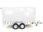 Anhänger mit Plane 150x350cm 2600kg | Typ 8.26 | Hochplane 180cm – Weiß-Neu – Bild 9