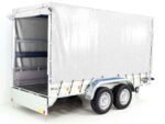 Anhänger mit Plane 150x350cm 2600kg | Typ 8.26 | Hochplane 180cm – Weiß-Neu – Bild 13