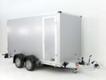 Vezeko Koffer-Absenkanhänger 157x344cm Höhe: 190cm 2,7t | Silber | Tür Rechts-Neu