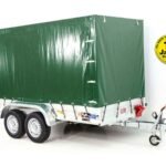 Anhänger mit Plane 150x350cm 2600kg | Typ 8.26 | Hochplane 180cm – Grün-Neu