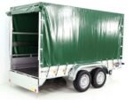 Anhänger mit Plane 150x350cm 2600kg | Typ 8.26 | Hochplane 180cm – Grün-Neu – Bild 8