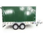 Anhänger mit Plane 150x350cm 2600kg | Typ 8.26 | Hochplane 180cm – Grün-Neu – Bild 9
